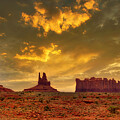 September 2025 Sunset Over Monument Valley